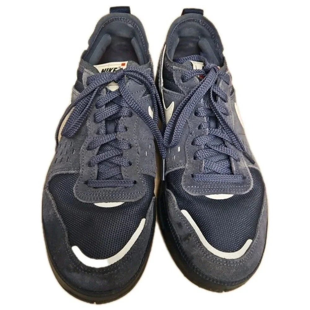 Nike C1TY Shoes Coveralls, Navy White Swoosh, Mens Size 7.5